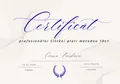 Certifikát profesionální čištění pleti metodou 10v1 – Ivana Vacíková, Praha, 15. 7. 2026